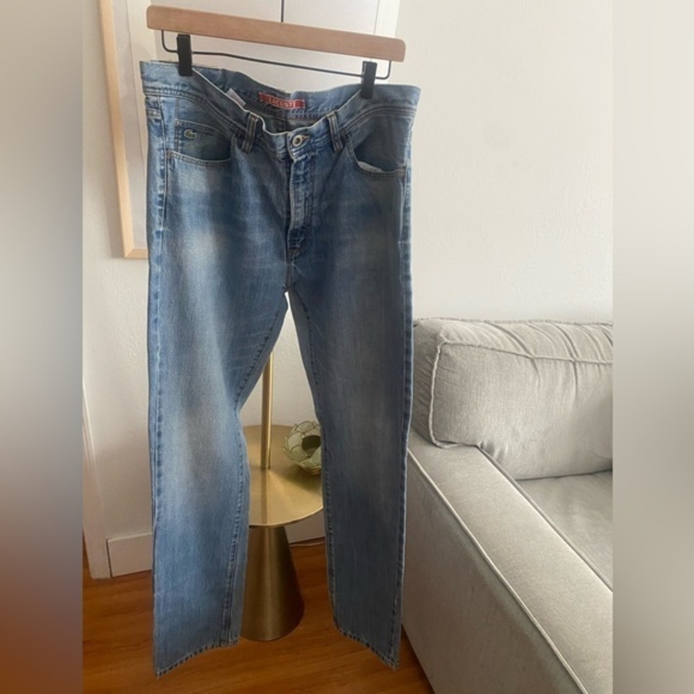 Lacoste Men's Straight Jeans - Denim Blue